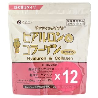 FINE JAPAN - Hyaluron & Collagen Powder Refill (x12) (Bulk Box)