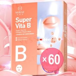 MIRAE - Super Vita B & Collagen Repair Mask (x60) (Bulk Box)