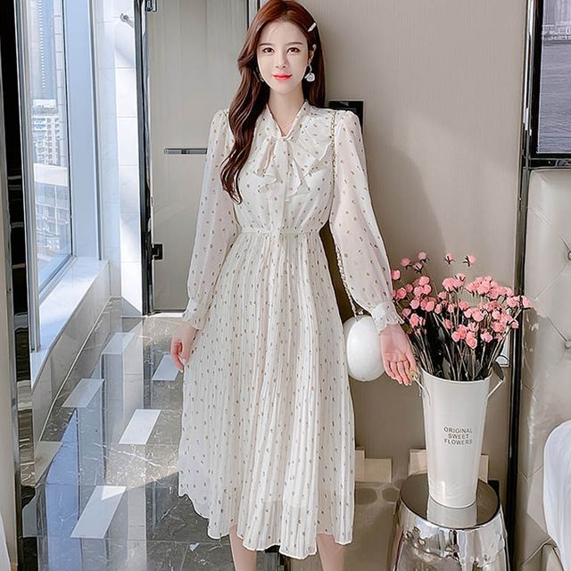 sachin and babi light blue dress Embroidered flower chiffon dress main image 0