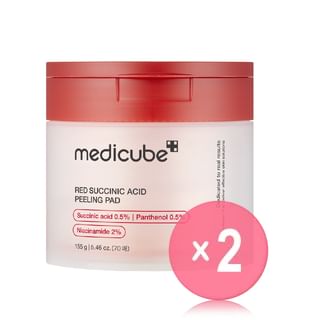 medicube - Red Succinic Acid Peeling Pad 2pcs Bundle Set