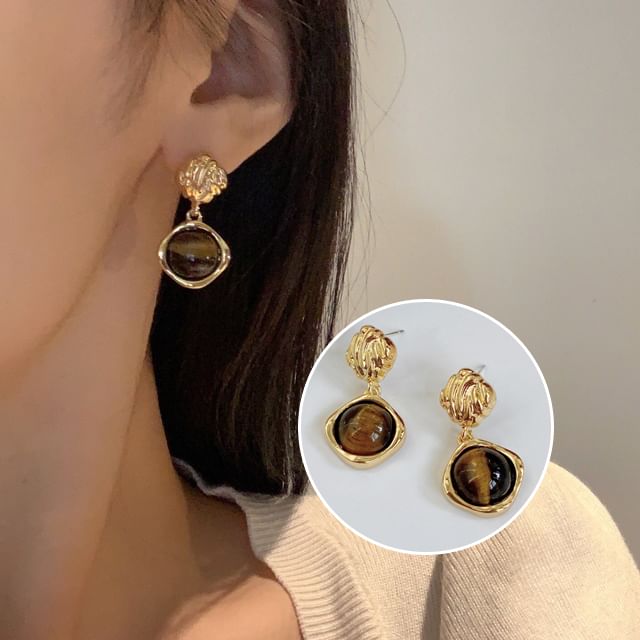 Jael-Cabochon Drop Earring