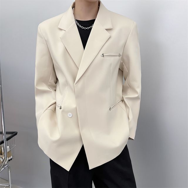 ravewider-Asymmetrical Blazer