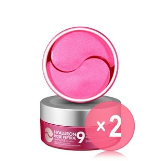 MEDIPEEL - Hyaluron Rose Peptide 9 Ampoule Eye Patch 60pcs 2pcs Bundle Set