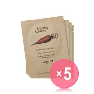 SKINFOOD - Carrot Carotene Calming Water Pad Pouch Set 5pcs Bundle Set