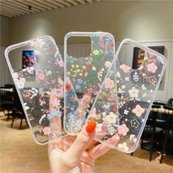 Floral Phone Case - iPhone 16, 16 Plus, 16 Pro, 16 Pro Max, 15, 15 Pro, 15 Pro Max, 14, 14 Plus, 14 Pro, 14 Pro Max, 13, 13 Pro, 13 Pro Max, 12, 12 Pro, 12 Pro Max, 11