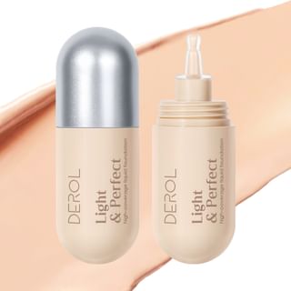 DEROL - Light & Perfect High-concealer Liquid Foundation - 1-3