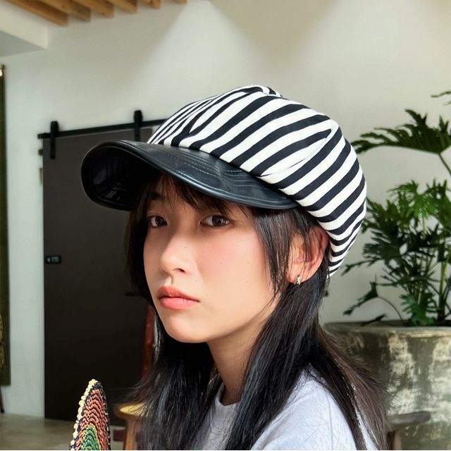 Hatrix-Striped Newsboy Cap