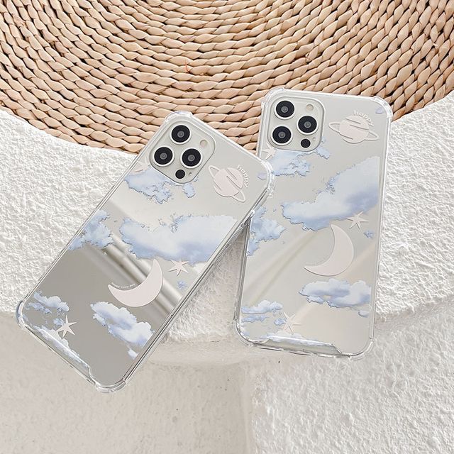 Galeon - Cloud Holographic Phone Case - iPhone 13 Pro Max / 13 Pro / 13 /  13 mini / 12 Pro Max / 12 Pro / 12 / 12 mini / 11 Pro Max / 11 Pro / 11 /  SE / XS Max / XS / XR / X / SE 2 / 8 / 8 Plus / 7 / 7 Plus