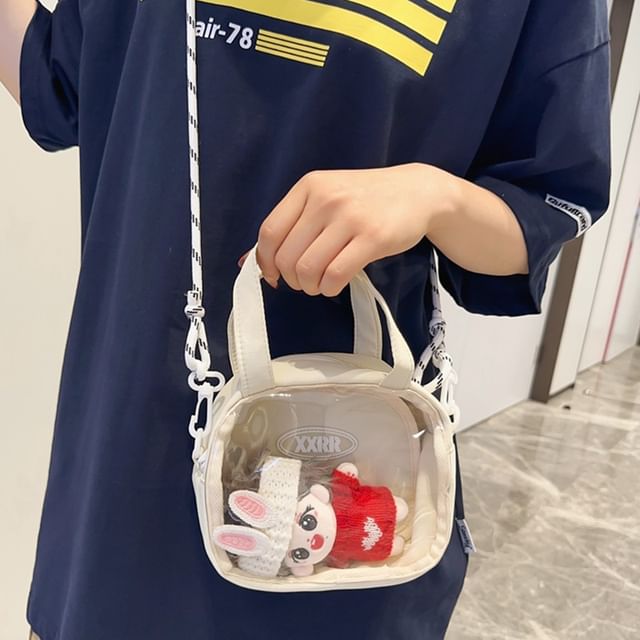 Melois-PVC Panel Crossbody Bag