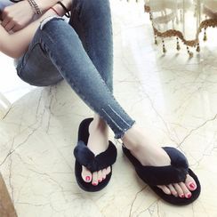FiE FiE - Plain Furry Flip-Flops FiE FiE - Plain Furry Flip-Flops