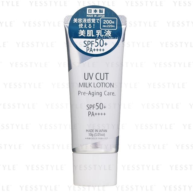 DAISO UV Cut Milk Lotion PreAging Care SPF 50+ PA++++ YesStyle