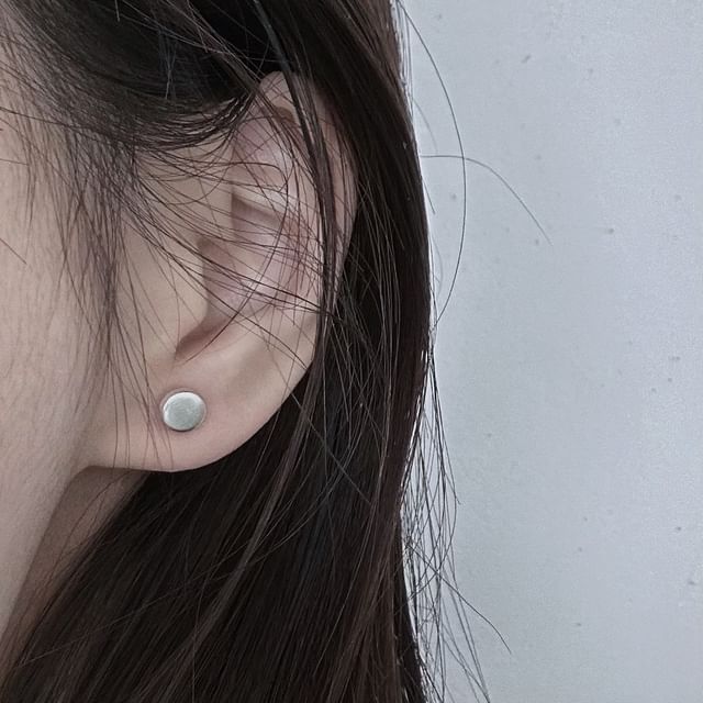 Dashiro-Metal Sterling Silver Stud Earring