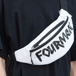 Moyyi - Lettering Sling Bag Moyyi - Lettering Sling Bag
