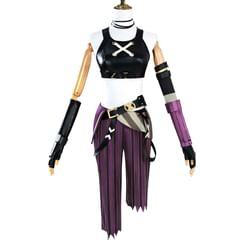 League of Legends Jinx Cosplay Costume Set / Wig / Shoes