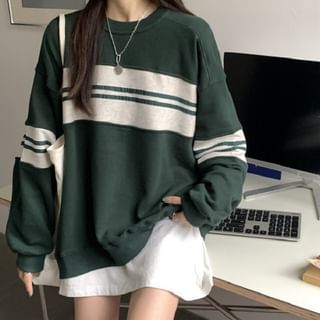 Shopherd - Striped Long-Sleeve Sweatshirt