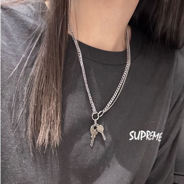 SeoulMall-Key Layered Necklace