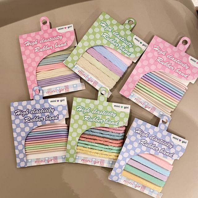 Seirios-Plain Hair Tie Set