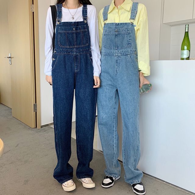 Luna Rouge Denim Jumpsuit YesStyle