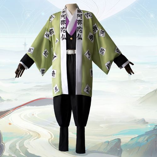 Mens Cosplay Costume Demon Slayer Kimetsu no Yaiba Coat Cloak Kimono Robe  Yukata