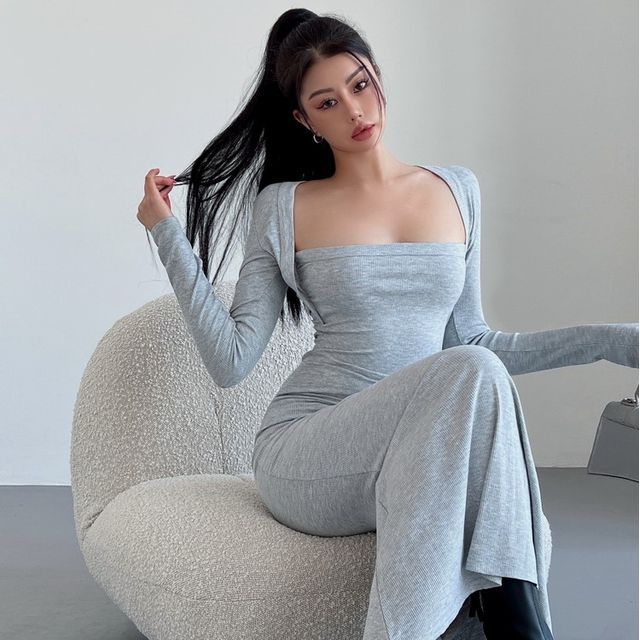 chinese dress ladies Elegant Women Dress Flattering Bodycon Maxi Dresses for Women Soft Str –  Mega Mart Center