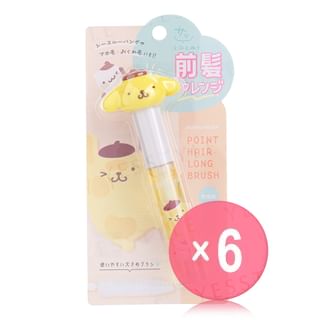 CRUX - Sanrio Pompompurin Mascot Point Hair Long Brush (x6) (Bulk Box)