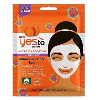 Yes To - Yes To Carrots: Vitamin-Enriched Kale Paper Mask (Single Pack)