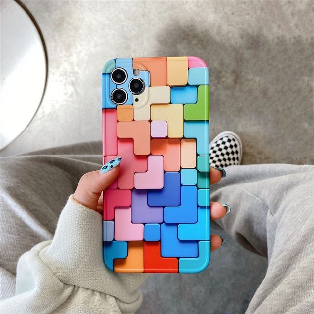 Tetris Phone Case iPhone 12 Pro Max 12 Pro 12 12 mini 11 Pro Max 11 Pro 11 SE XS Max XS XR X SE 2 8 8 Plus 7 7 Plus