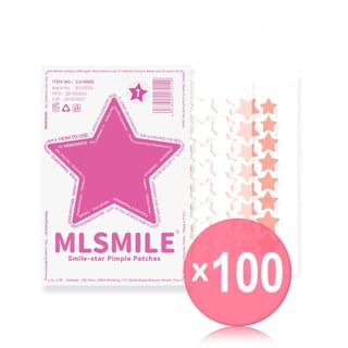 MLSMILE - Smile Star Pimple Patches - 2 Colors (x100) (Bulk Box)