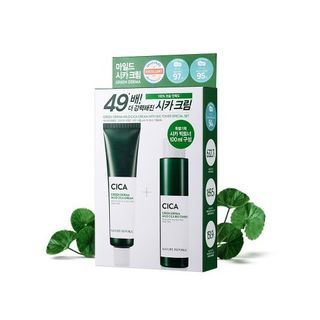 NATURE REPUBLIC - Green Derma Mild Cica Cream With Big Toner