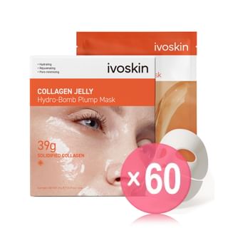ivoskin - Collagen Jelly Hydro-bomb Plump Mask Set (x60) (Bulk Box)