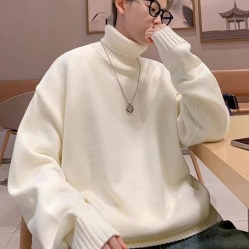 Plain 2024 white turtleneck