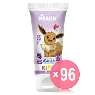 Ginza Stefany Tokyo - REACH Kids Pokemon Eevee Toothpaste Grape (x96) (Bulk Box)