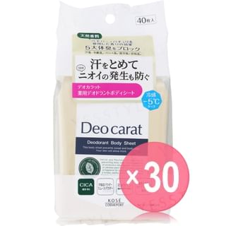 Kose - Deo Carat Deodorant Body Sheet (x30) (Bulk Box)