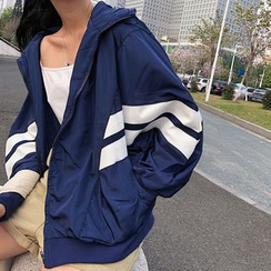 Melon Juice - Chevron Stripe Windbreaker Melon Juice - Chevron Stripe Windbreaker