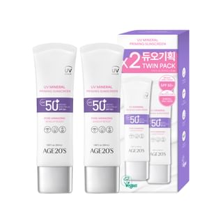 AGE20'S - UV Mineral Priming Sunscreen Twin Pack Set