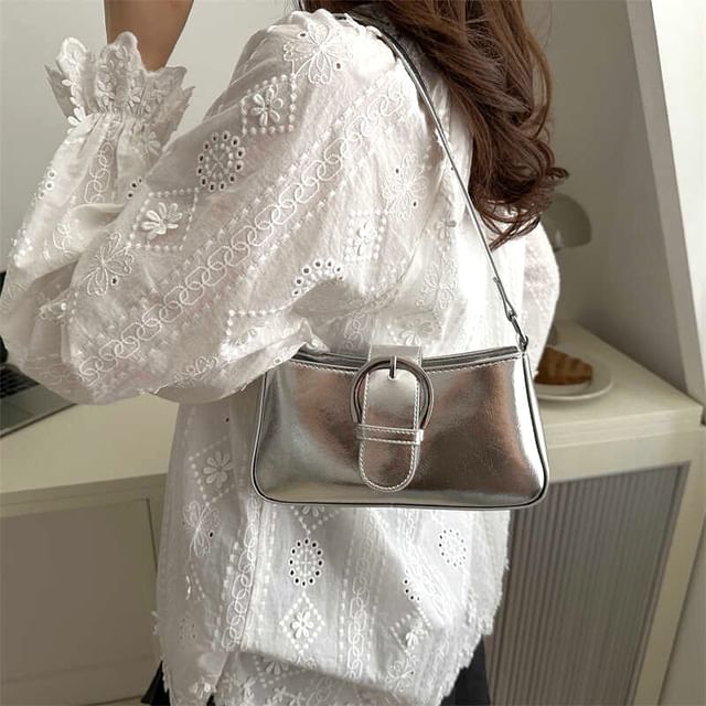 Indenis-Buckled Crossbody Bag