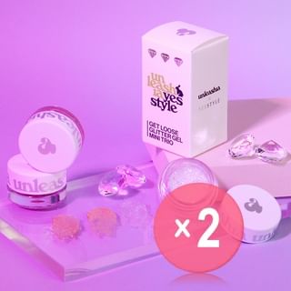 UNLEASHIA - Get Loose Glitter Gel Mini Trio YesStyle Exclusive Set 2pcs Bundle Set