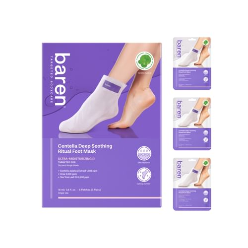 baren Centella Deep Soothing Ritual Foot Mask 3 pairs