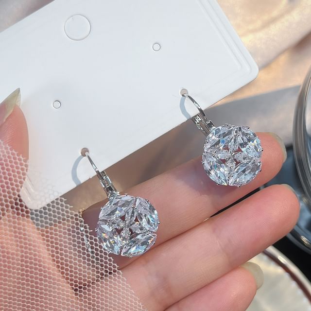 Poppin-Rhinestone Drop Earring