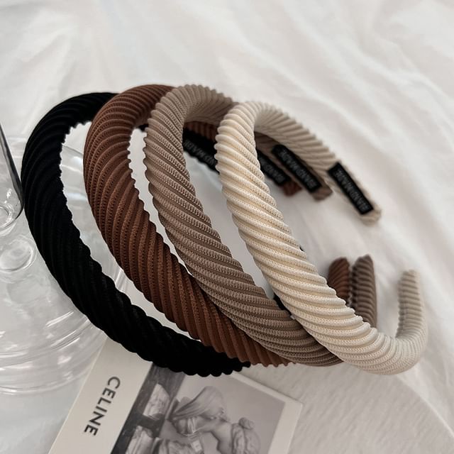 Sesori-Ribbed Fabric Headband