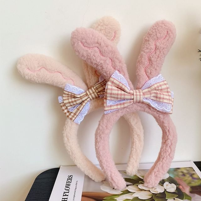 enthice-Rabbit Ear Bow Headband