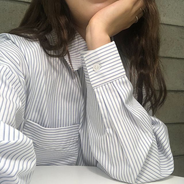 Keiko Girl-Striped Shirt