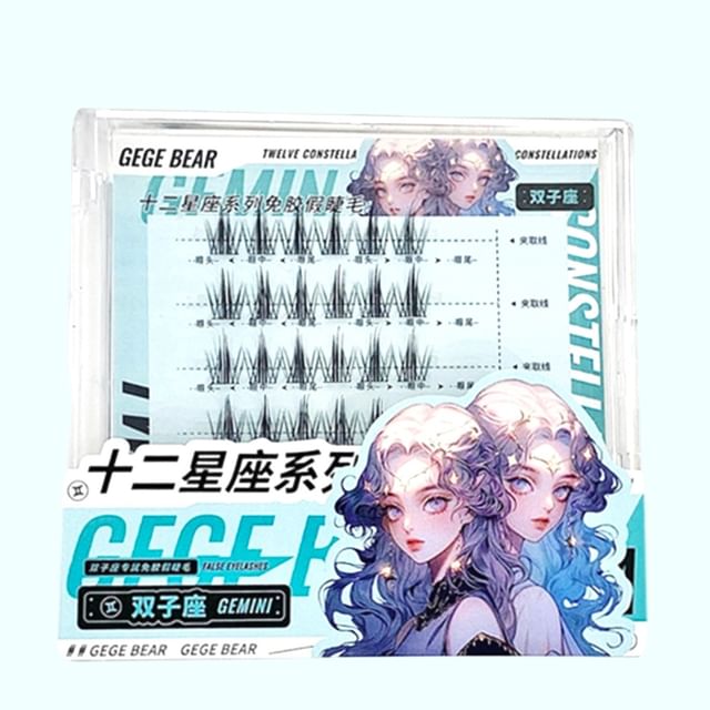 Gege Bear-BUY 3 GET 40 OFF - Twelve Constellations Glue Free False Eyelashes - Gemini