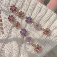 Studio Nana - Faux Crystal Flower Dangle Earring Studio Nana - Faux Crystal Flower Dangle Earring