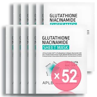 aplb glutathione niacinamide sheet mask product information Delivers deep hydration to promote a plump APLB Glutathione Niacinamide Sheet Mask