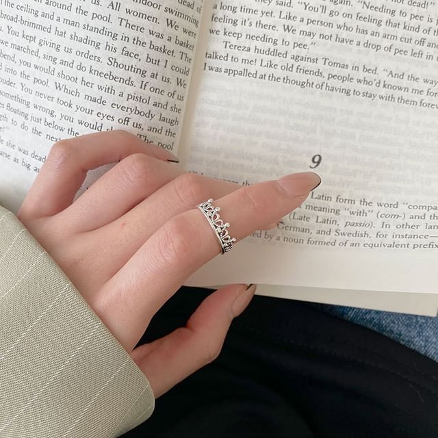 Seirios-Crown Alloy Open Ring