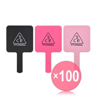 3CE - Square Mini Hand Mirror - 3 Colors (x100) (Bulk Box)