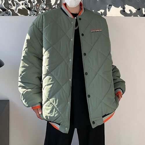 Quilted baseball online jacket