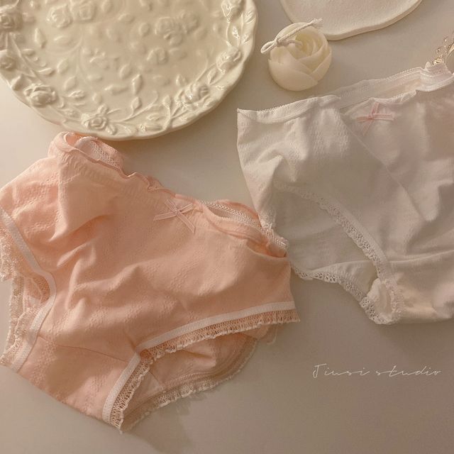 Set of 2: Lace Trim Panties