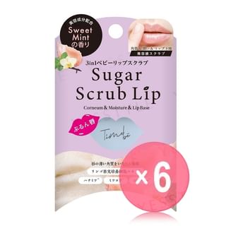 Beauty World - La.Stella Time Be 3-In-1 Sugar Scrub Lip Sweet Mint (x6) (Bulk Box)